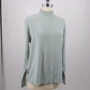 J. Crew light waffle knit top-sz L